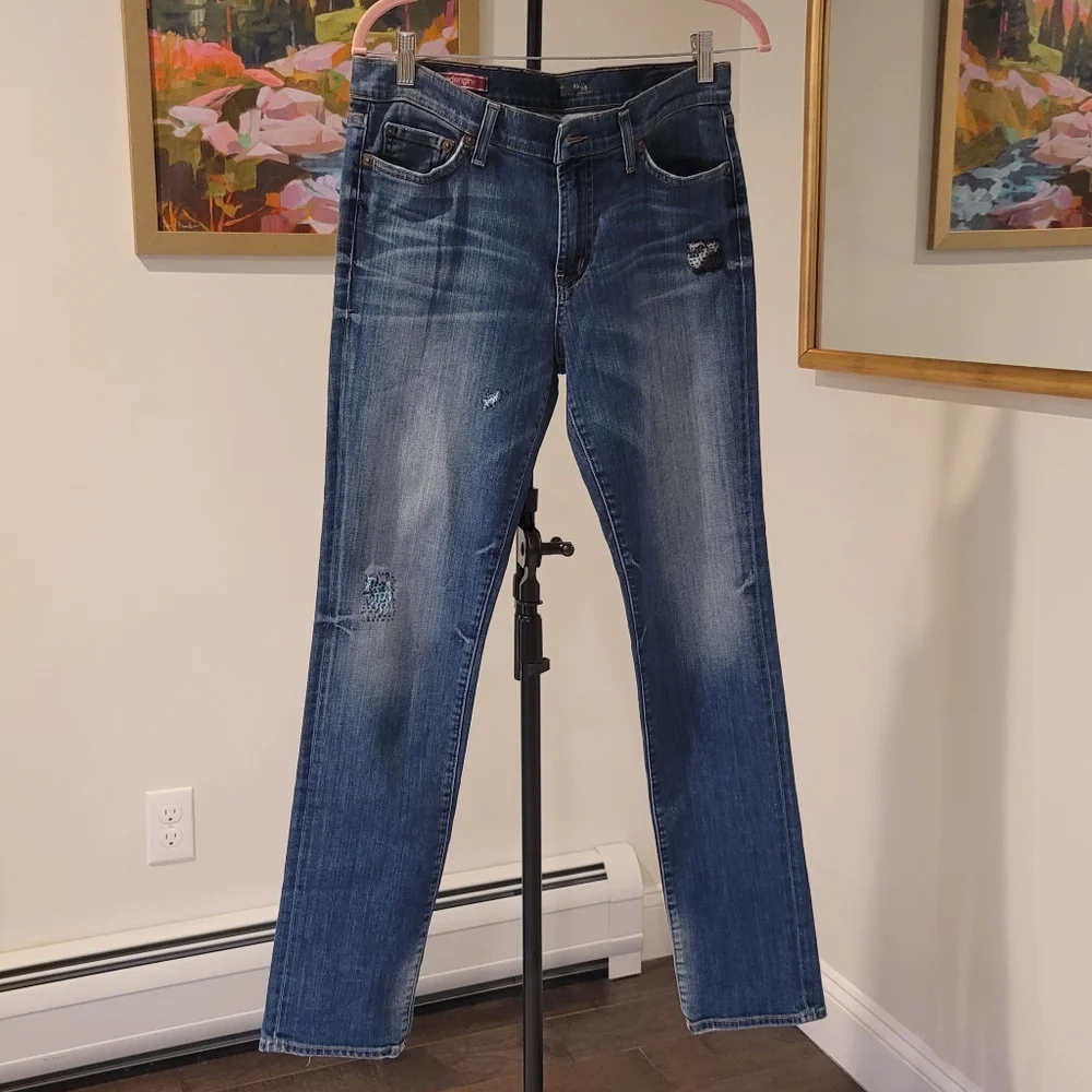 RED ENGINE Firefly Mid Rise Straight Leg Jean Made in America Size 30 - Picture 2 of 16